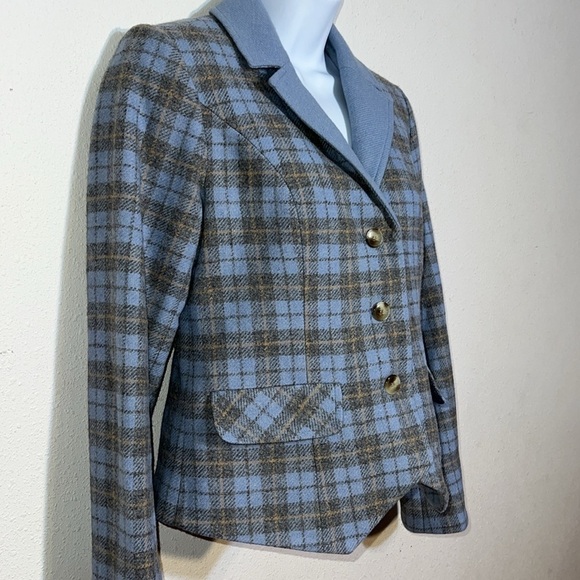 Pendleton Virgin Wool Lambs Wool Plaid Jacket Size 4 - Picture 4 of 17